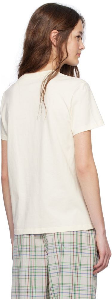 Tričko Moncler Moncler Short Sleeve T-Shirt with Lace Detail Žltá | K10938C0004489AUO, 2
