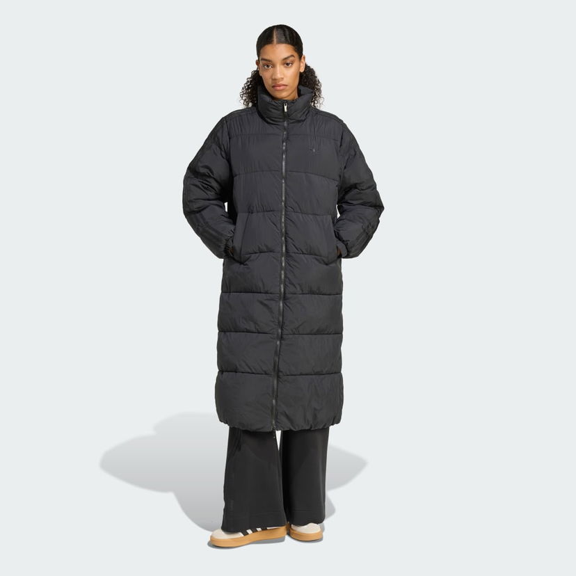 Kabáty adidas Performance Adicolor Long Padded Jacket Čierna | JX2957