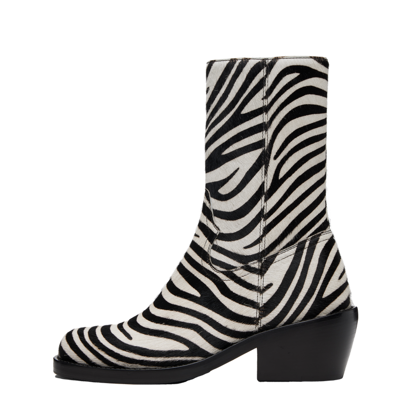 Tenisky a topánky Dries Van Noten Dries Van Noten Zip Zebra Print Haircalf Boots Rôznofarebný | 252-021707-302
