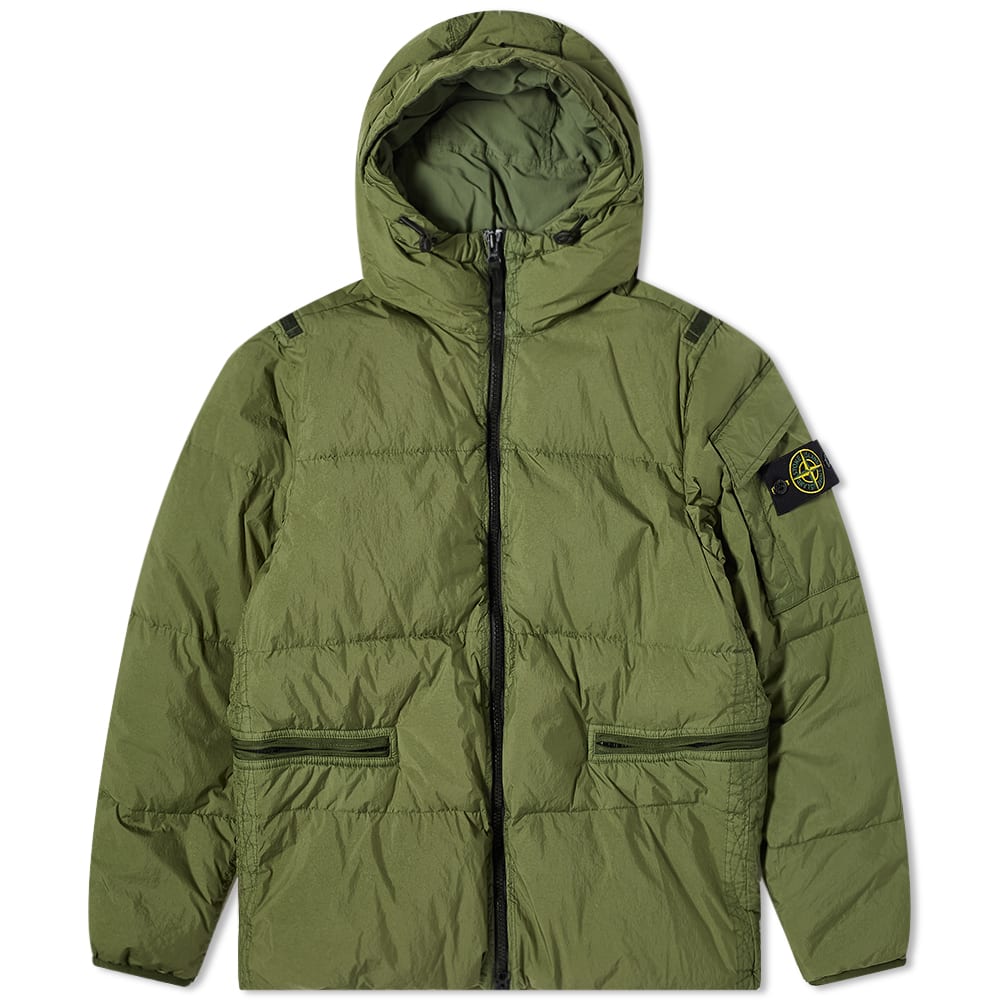 Bunda Stone Island Crinkle Reps Down Jacket Zelené | 771540223-V0058, 0