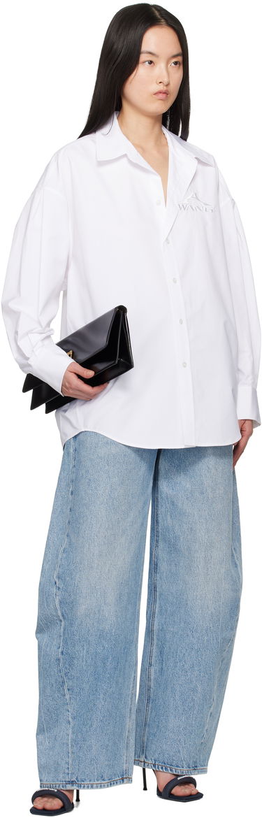 Košeľa Alexander Wang Alexander Wang Oversized Organic Cotton Shirt Biela | 1WC2251040, 3