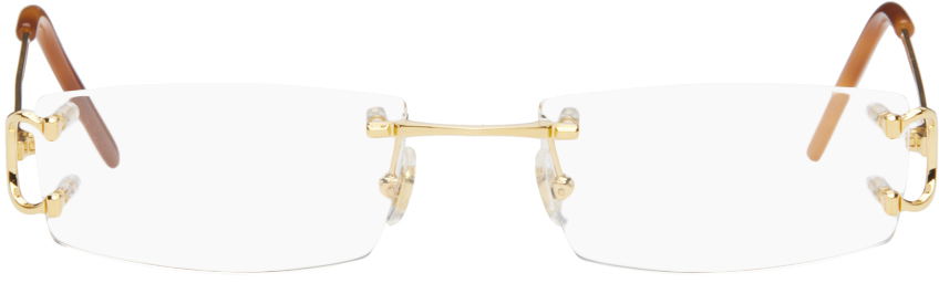 Slnečné okuliare Cartier Rectangular Glasses Béžová | CT0092O, 0