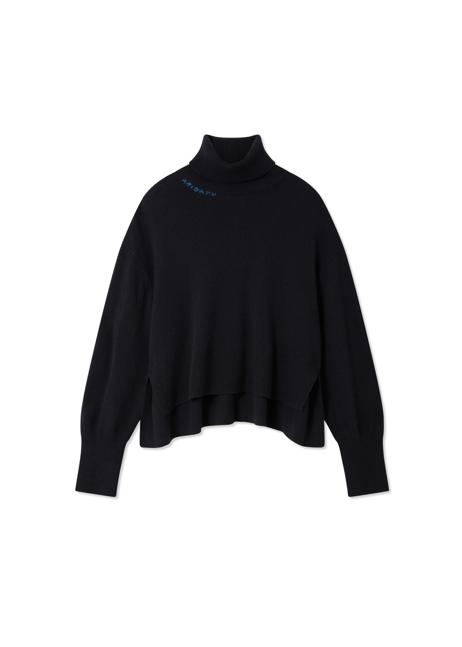 Sveter AXEL ARIGATO Maeve Turtleneck Boxy Fit Cropped Sweater Čierna | A3324001, 1