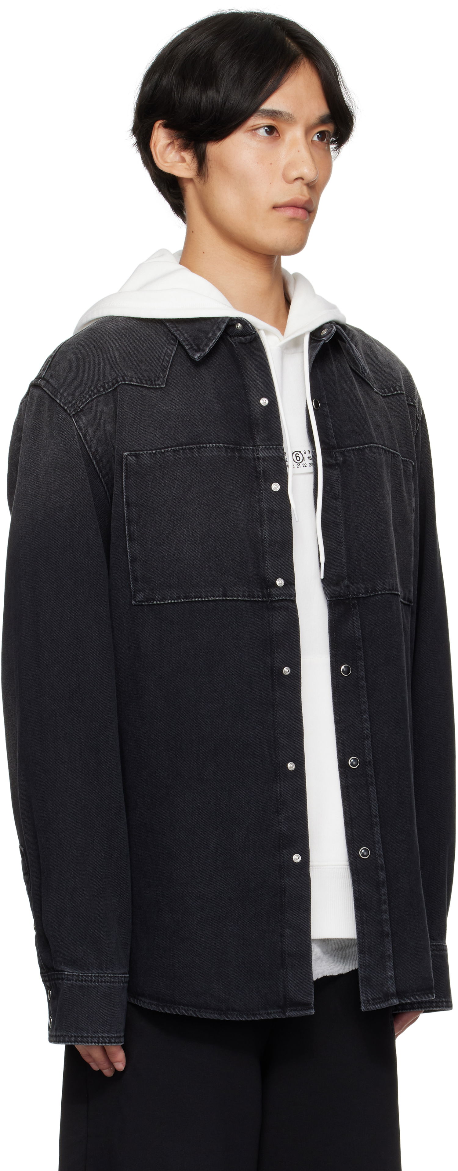 Košeľa Maison Margiela MM6 Maison Margiela Long Sleeve Denim Shirt Čierna | SH0DT0031 M30011, 1
