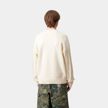 Sveter Carhartt WIP Carhartt WIP Shawn Cable Knit Sweater Biela | I035418_7, 1