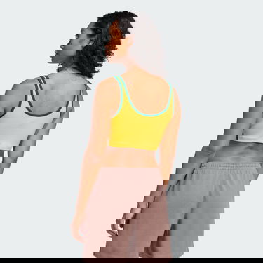 Podprsenka adidas Performance 3-Stripes Crop Sports Bra Žltá | JP2291, 1
