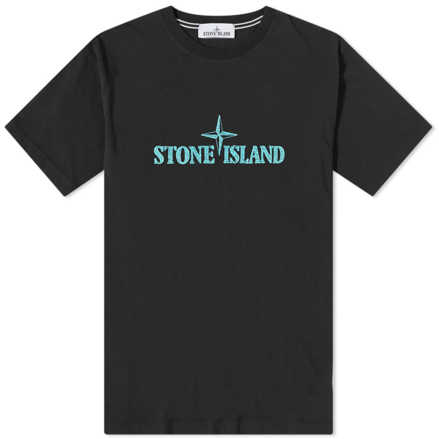 Tričko Stone Island Stitches Logo Sleeve Tee Čierna | 781521579-V0029, 0