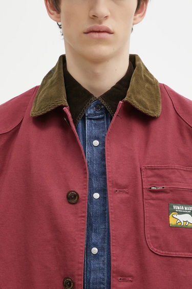 Bunda Human Made Hunting Oversized Jacket Červená | HM28JK030, 3