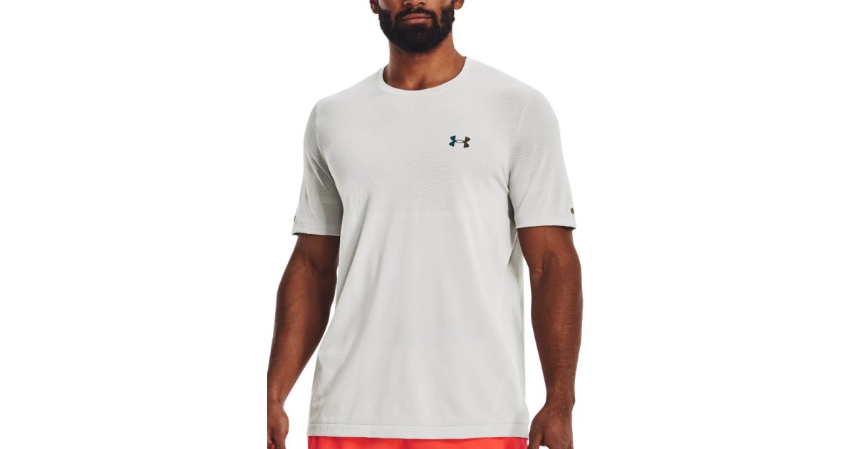 Tričko Under Armour Rush Seamless Legacy Tee Šedá | 1376781-100, 1