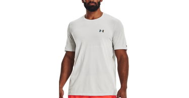 Tričko Under Armour Rush Seamless Legacy Tee Šedá | 1376781-100, 1