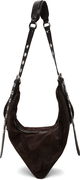 BY FAR Trayana Suede & Nappa Leather Shoulder Bag