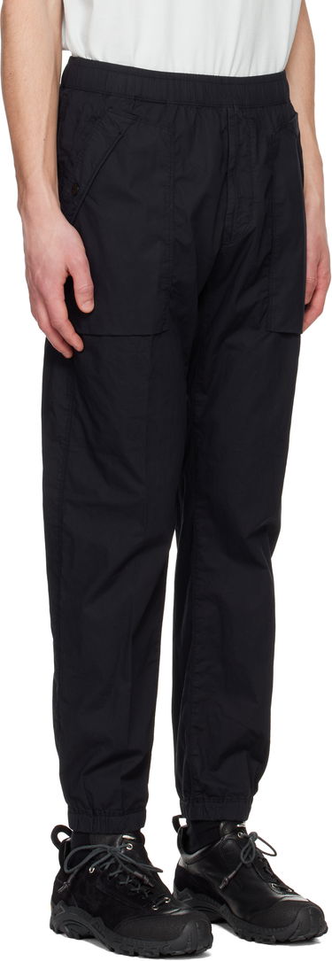 Cargo nohavice Stone Island Stone Island Stretch Cotton Tela Paracadute Sweatpants Čierna | K1S15 3100017 S0003, 1