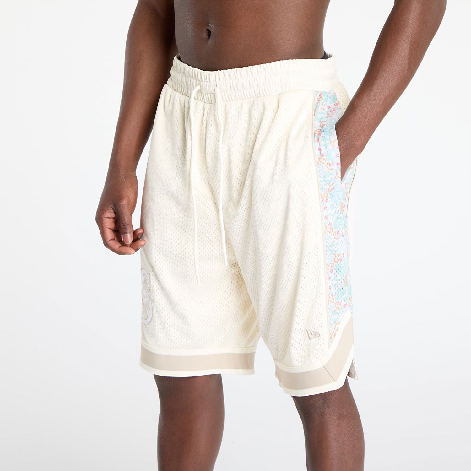 Šortky New Era New Era Seattle Mariners MLB Infill Mesh Shorts Béžová | 60667836, 1