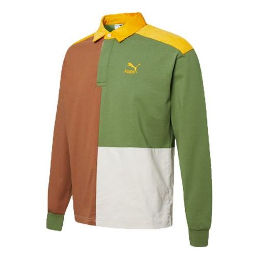 Polo tričko Puma Retro Color Block Polo Zelené | 534680-17, 0