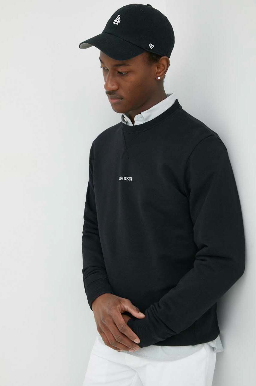 Mikina Les Deux Lens Sweatshirt Čierna | LDM200046, 0
