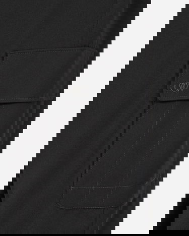 Cargo nohavice Off-White Embroidered Wool Cargo Pants Black Čierna | OMCF037F23FAB001 1010, 5