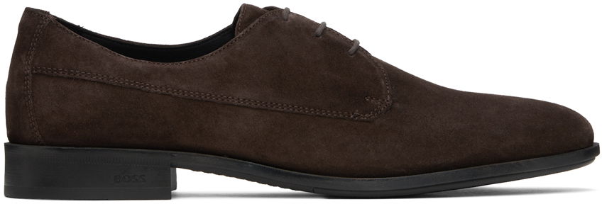 Tenisky a topánky BOSS Suede Derbys Hnedá | 50516599, 0