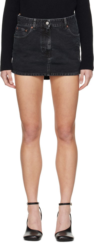 Sukňa Maison Margiela MM6 Maison Margiela Twisted Denim Miniskirt Čierna | S52MC0010 M35249, 0