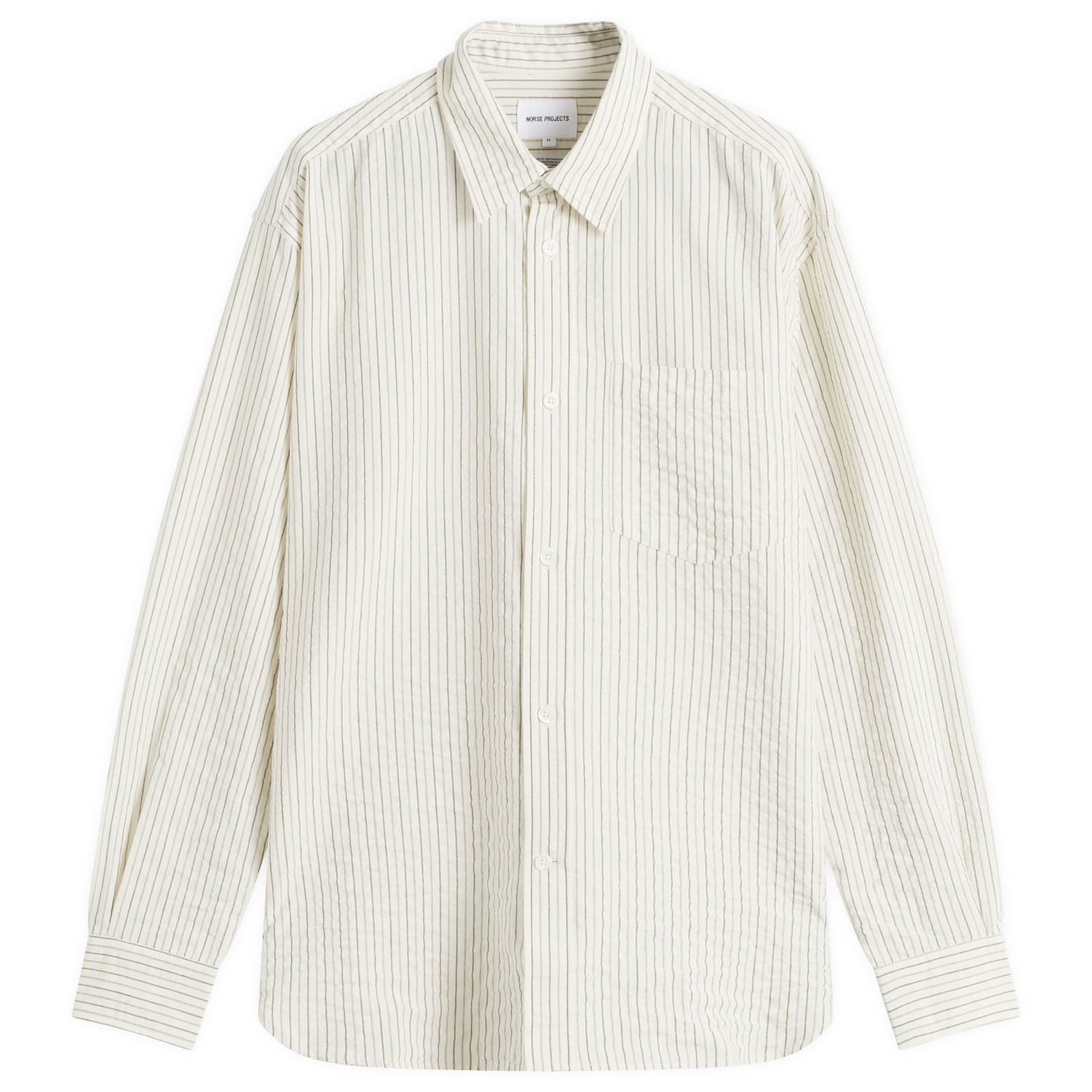 Košeľa NORSE PROJECTS Norse Projects Mo Oversized Stripe Shirt Biela | N40-0828-2033, 1