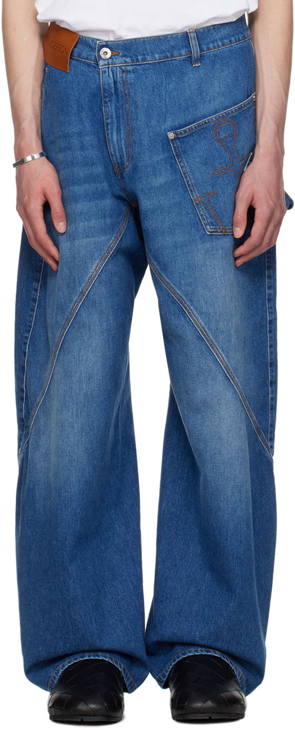 Džínsy JW Anderson JW Anderson Twisted Workwear Jeans Modrá | DT0052-PG1164, 0