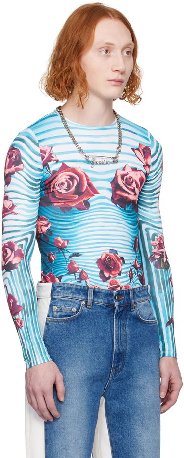Tričko Jean Paul Gaultier Floral Long Sleeve T-Shirt Rôznofarebný | 24/25-U-TO186-J551-503001, 1