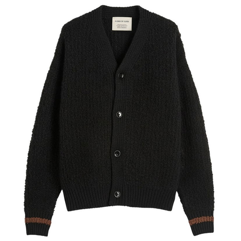 Sveter A Kind of Guise Khuder Knit Cardigan, Size Small Čierna | 574-10541-927