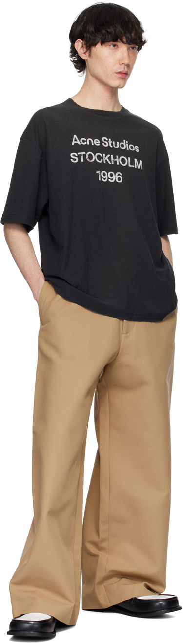 Tričko Acne Studios Faded T-Shirt Čierna | CL0196-, 3