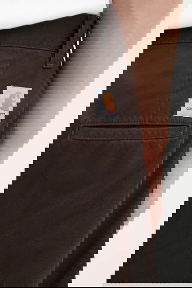 Nohavice Carhartt WIP Cotton Wide-Leg Brady Pant Hnedá | I035655.4706, 3