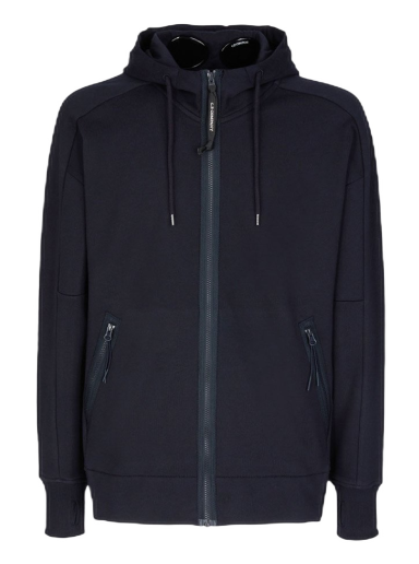 Mikina C.P. Company Diagonal Raised Fleece Goggle Hoodie Navy | 12CMSS082A005086W888
