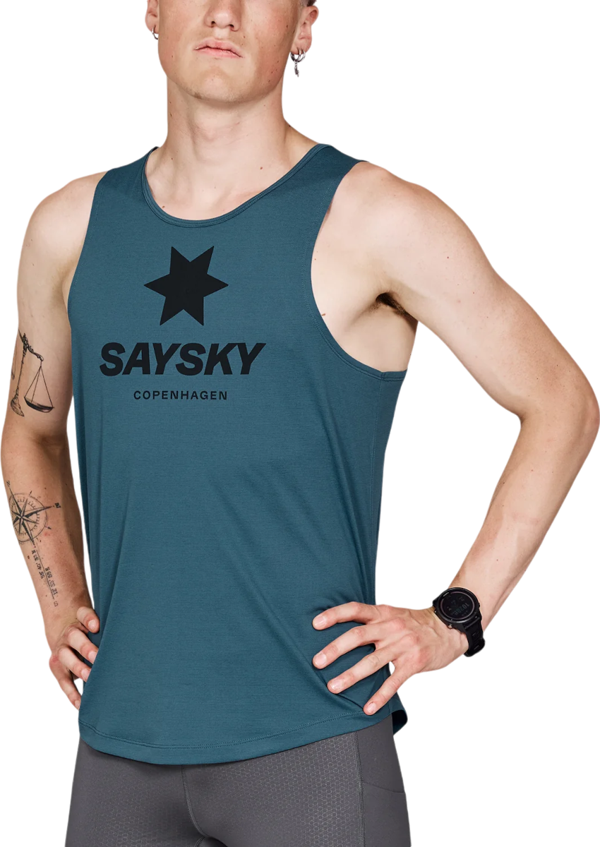 Tielko Saysky Saysky Logo Combat Singlet Tyrkysová | mmrsi30c2008, 0