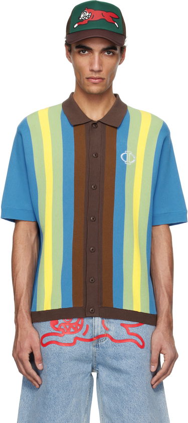 Sveter BBC IceCream ICECREAM Jacquard Knit Short Sleeve Polo Rôznofarebný | IC25124, 0