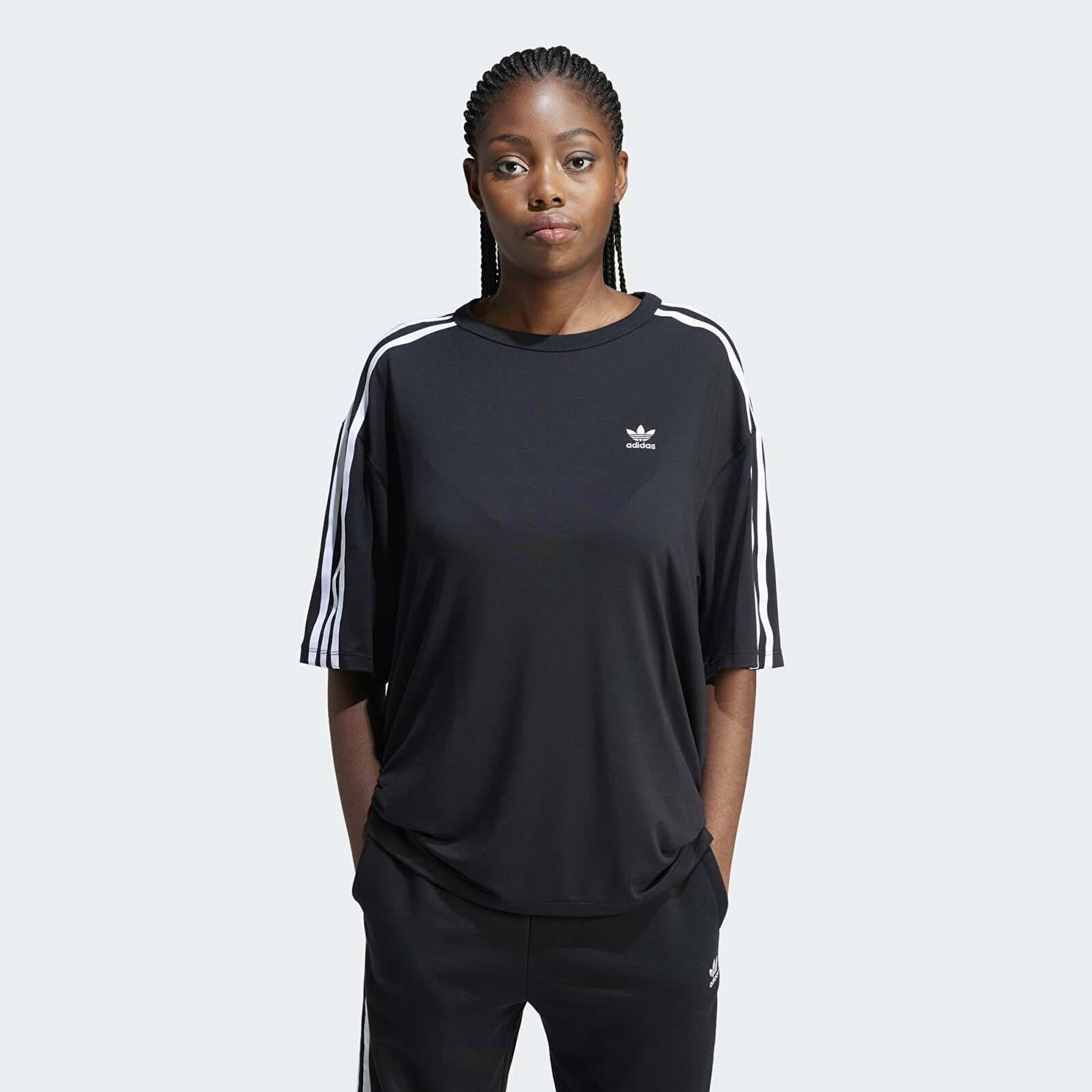 Tričko adidas Originals adidas 3 Stripe Os Tee Čierna | IU2406, 0