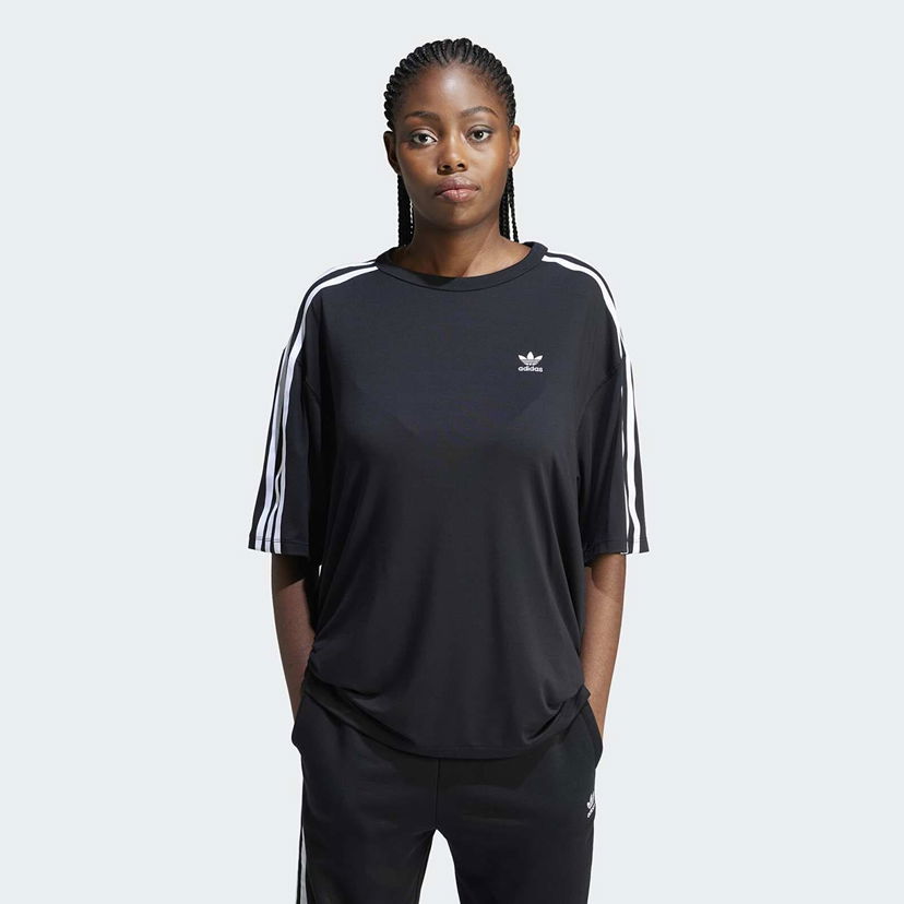 Tričko adidas Originals adidas 3 Stripe Os Tee Čierna | IU2406