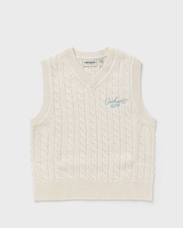 Sveter Carhartt WIP WMNS Signature Vest Sweater Béžová | I033882-2JH.XX, 0