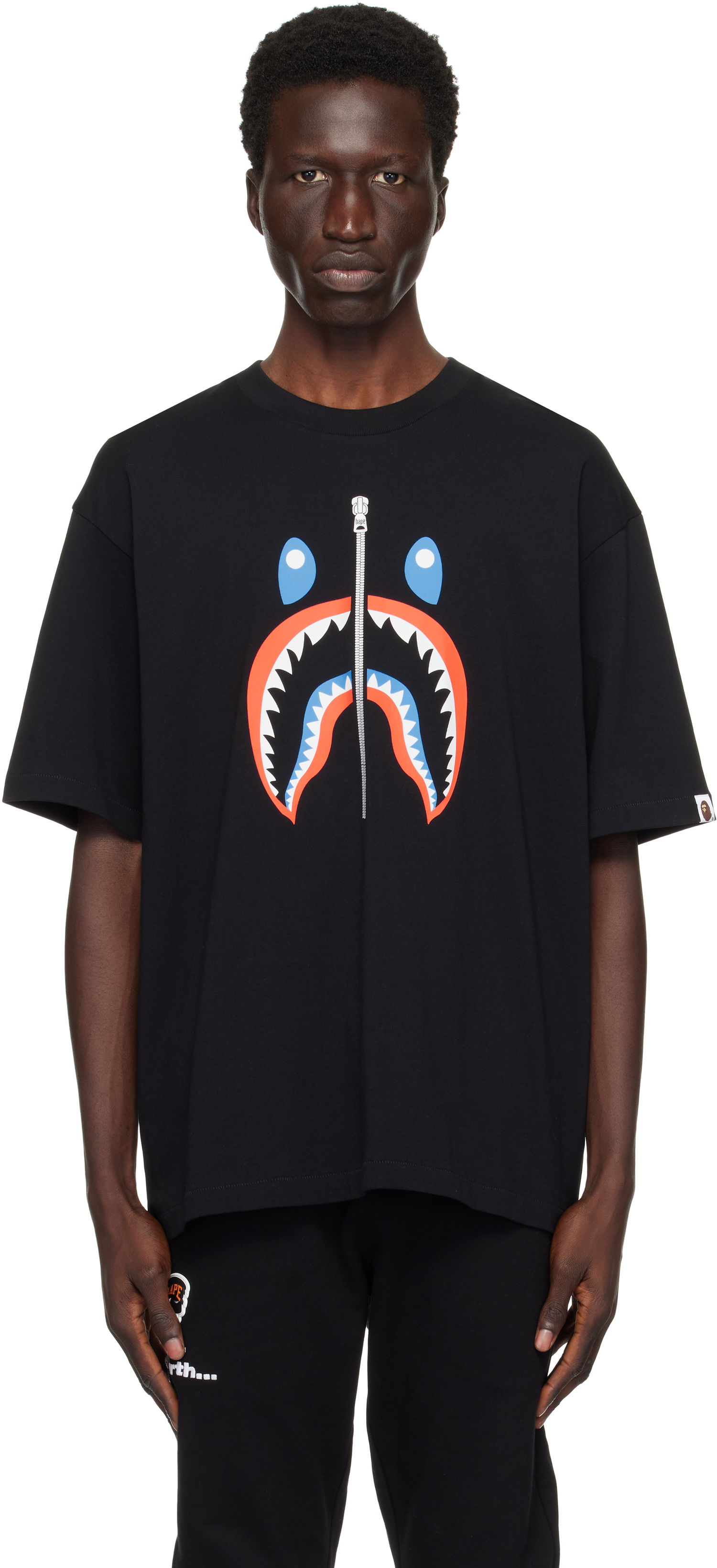 Tričko BAPE Shark Graphic T-Shirt Čierna | 001TEK701309M, 0