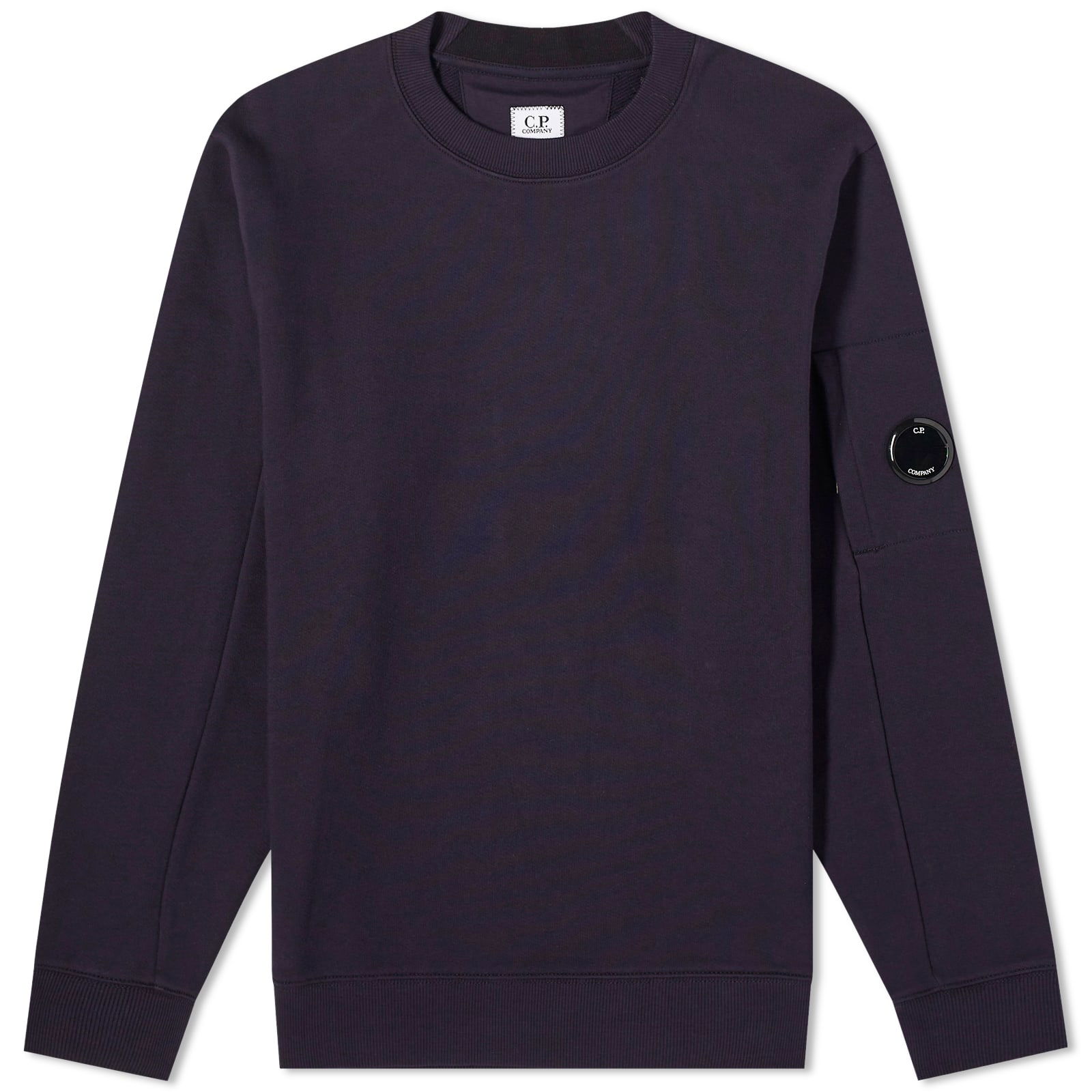 Diagonal Fleece Lens Crewneck