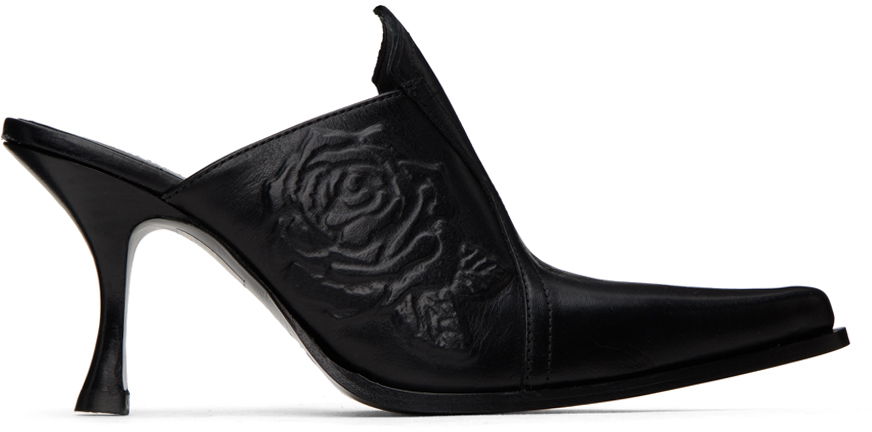 Tenisky a topánky Acne Studios Embossed Mules "Black" Čierna | AD0600-, 0