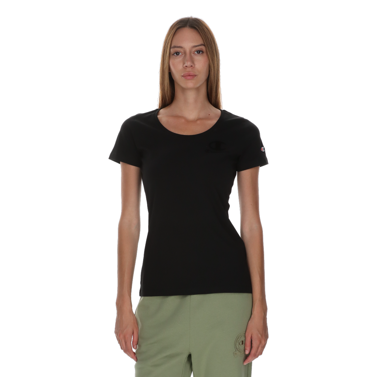 Tričko Champion Crewneck T-Shirt Čierna | 118568-KK001, 0