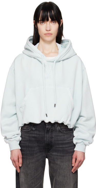 Mikina R13 R13 Balloon Popover Cropped Hoodie Zelené | R13WK215-001BE, 0