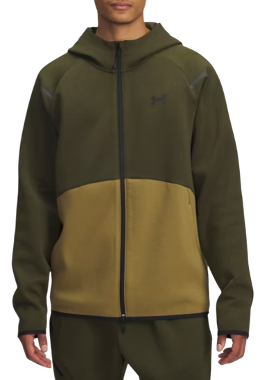 Mikina Under Armour Unstoppable Fleece Full-Zip Hoodie Zelené | 1389352-308, 0