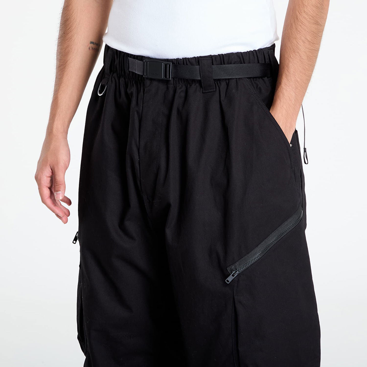 Cargo nohavice Y-3 Y-3 Twill Cargo Pants Čierna | JW4621, 1