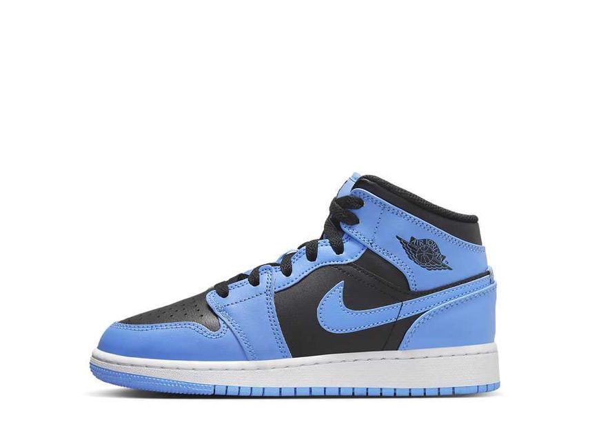 Jordan 1 Mid "Black University Blue"