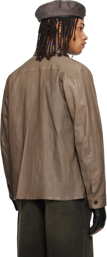 Košeľa OUR LEGACY Our Legacy Welding Leather Shirt Hnedá | M2259W7, 2