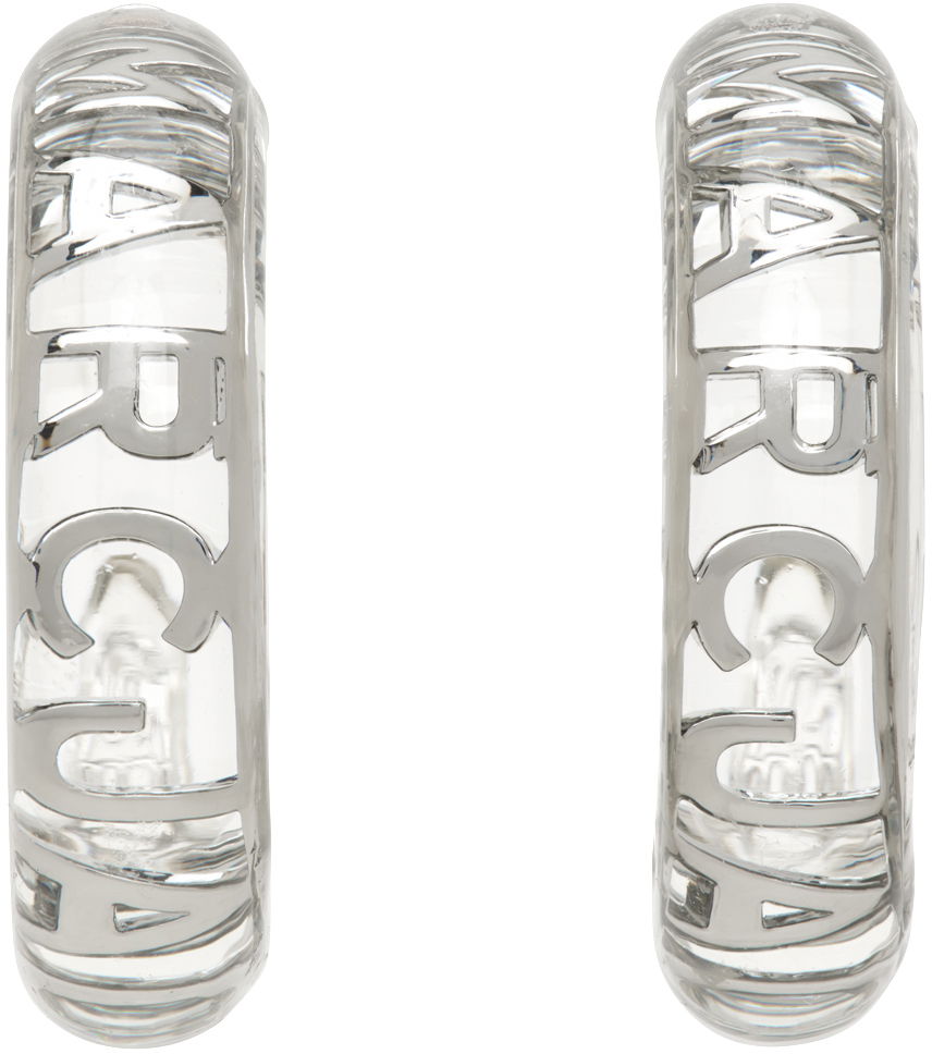 Náušnice Marc Jacobs Marc Jacobs Transparent 'The Monogram Hoops' Earrings Metalická | J207M01PF22, 0