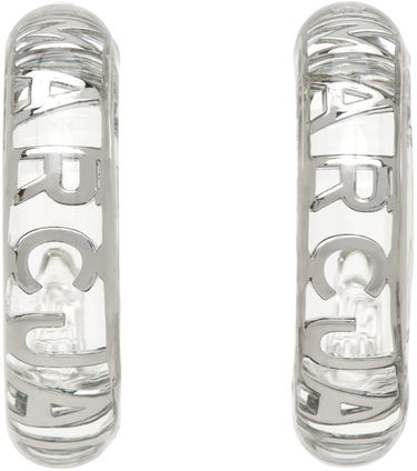 Náušnice Marc Jacobs Marc Jacobs Transparent 'The Monogram Hoops' Earrings Metalická | J207M01PF22, 0