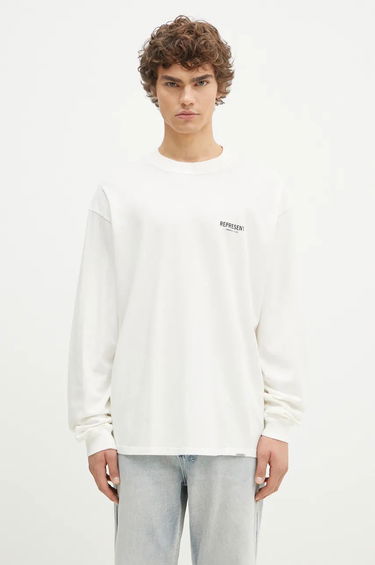 Tričko Represent Clo Represent Owners Club Long Sleeve T-Shirt With Print Biela | OCM41119.072, 0