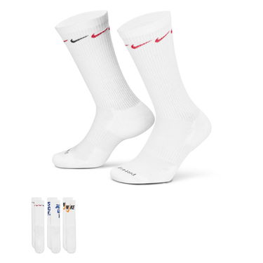 Ponožky Nike Everyday Plus Cushioned Crew Socks 3 Pairs Biela | DH3822-902, 0