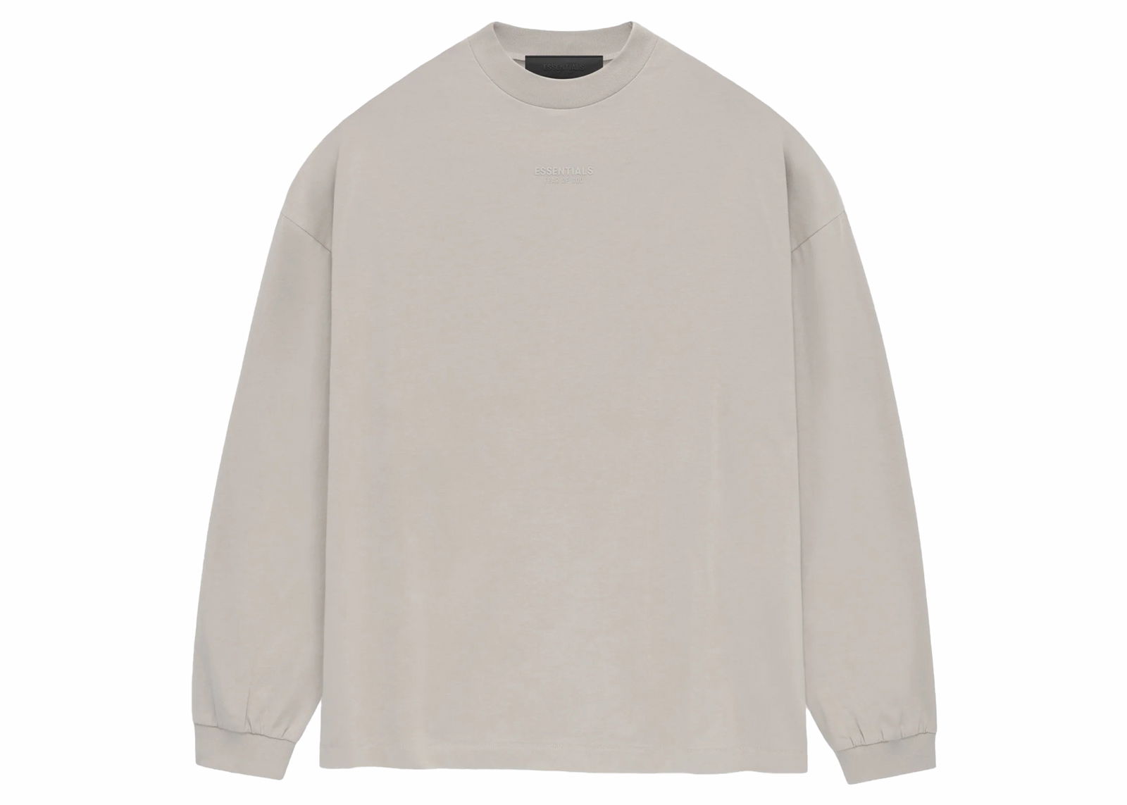 Essentials LS Tee Silver Cloud