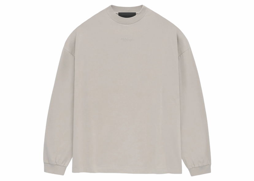 Tričko Fear of God Essentials LS Tee Silver Cloud Šedá | 125BT232012F