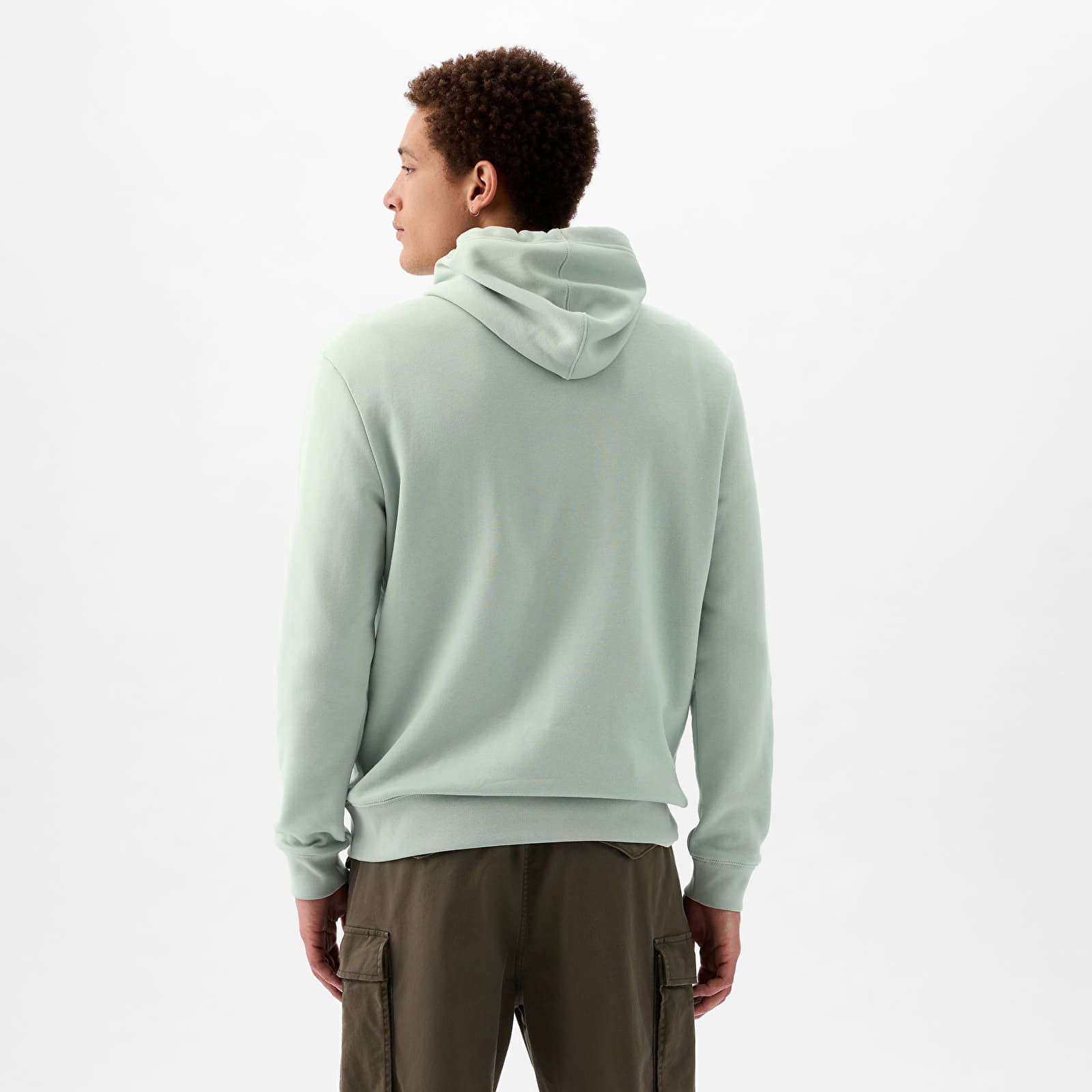 Pullover Puff Logo Hoodie Frothy Aqua